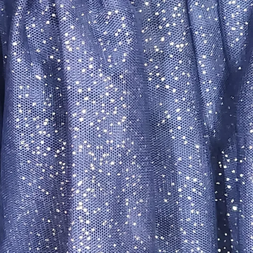 Oshkosh Bib Overall Dress Baby Girl Navy Blue Sparkly Tutu‎ Dress 24Months